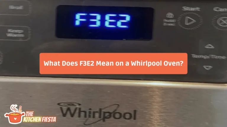 what does f3e2 mean on a whirlpool oven? (can it harm?)
