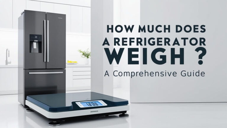 How Much Does a Refrigerator Weigh? A Comprehensive Guide